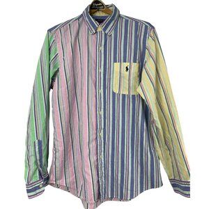 Polo Ralph Lauren Mens Classic Fit Oxford Shirt Large Multicolor Striped